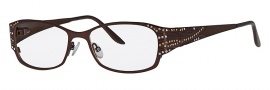 Caviar 1756 Eyeglasses Eyeglasses - 16 Brown / Clear Topaz Crystal Stones