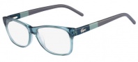 Lacoste L2691 Eyeglasses Eyeglasses - 466 Petroleum (Transparent Blue)