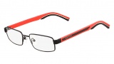 Nautica N6374 Eyeglasses Eyeglasses - 743 Shiny Black / Red
