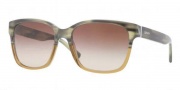 DKNY DY4096 Sunglasses Sunglasses - 357513 Green Horn on Violet Grad / Brown Gradient