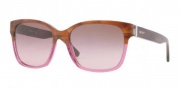 DKNY DY4096 Sunglasses Sunglasses - 357614 Brown Horn / Brown Gradient Pink
