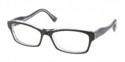 Miu Miu MU 02IV Eyeglasses Eyeglasses - 2AF1O1 Black / Crystal