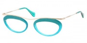 Miu Miu MU 56MV Eyeglasses Eyeglasses - DG41O1 Turqoise / Transparent Turquoise