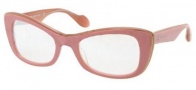 Miu Miu MU 01OS Sunglasses Sunglasses - LAJ1B2 Top Pink / Powder / Nacre Lens