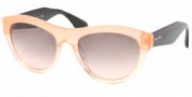 Miu Miu MU 09OS Sunglasses Sunglasses - QFI1E2 Glitter Orange Gradient Pink Lens