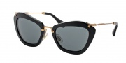 Miu Miu MU 10NS Sunglasses Sunglasses - 1AB1A1 Black / Gray