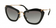 Miu Miu MU 10NS Sunglasses Sunglasses - 1AB3M1 Black / Grey Gradient
