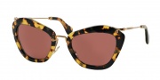 Miu Miu MU 10NS Sunglasses Sunglasses - 7S00A0 Yellow Havana / Bordeaux