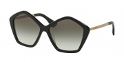 Miu Miu MU 11NS Sunglasses Sunglasses - 1AB0A7 Black / Grey Gradient Lens