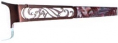 Adrienne Vittadini AV1108 Eyeglasses Eyeglasses - Semi Matte Red