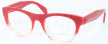 Prada PR 02QV Eyeglasses Eyeglasses - PDO101 Red Gradient Pink