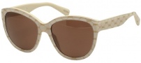 Dolce & Gabbana DG4159P Sunglasses Sunglasses - 266673 Gold on Beige / Brown Lens