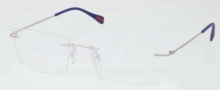 Prada Sport PS 55EV Eyeglasses Eyeglasses - 1BC101 Silver