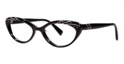 Seraphin Heather Eyeglasses Eyeglasses - 8781 Black Silver w/ Stones