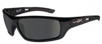 Wiley X WX Slay Sunglasses Sunglasses - acsla04 Gloss Black / Polarized Grey