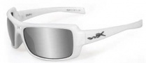 Wiley X WX Static Sunglasses Sunglasses - Pearl White / Silver Flash Lens