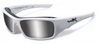 Wiley X Wx Arrow Sunglasses Sunglasses - CCARR04 Matte White / Polarized Grey Silver Flash Lenss