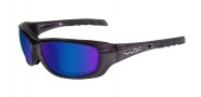 Wiley X Wx Gravity Sunglasses Sunglasses - CCGRA04 Black Crystal / Polarized Blue Mirror Lens