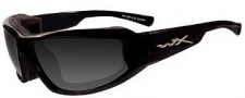 Wiley X Wx Jake Sunglasses Sunglasses - CCJAK01 Gloss Black / Grey Lens