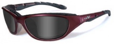 Wiley X Wx Airrage Sungasses Sunglasses - 691  Plum / Smoke Grey Lens