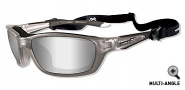 Wiley X Wx Brick Sunglasses Sunglasses - 855 Crystal Metallic / Silver Flash Lens