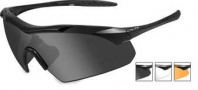 Wiley X WX Vapor Sunglasses Sunglasses - 3502 Matte Black / Grey, Clear, Rust