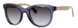 Fendi 0006/S Sunglasses Sunglasses - 07RB Blue Gray Mud (9O dark gray gradient lens)
