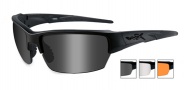Wiley X WX Saint Sunglasses Sunglasses - CHSAI06 Matte Black / Grey, Clear, Rust