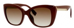 Fendi 0019/S Sunglasses Sunglasses - 0COI Opal Burgundy (CC brown gradient lens)