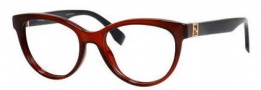 Fendi 0008 Eyeglasses Eyeglasses - 07RK Transparent Red Blue