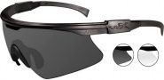 Wiley X WX PT-1 Sunglasses Sunglasses - PT-1SC Matte Black / Grey, Clear
