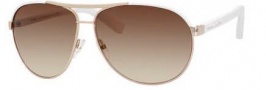 Marc Jacobs 475/S Sunglasses Sunglasses - 0550 Gold / White (BA brown gradient lens)