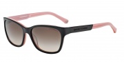 Emporio Armani EA4004 Sunglasses Sunglasses - 504613 Black / Opal Pink / Brown Gradient