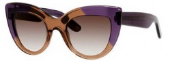 Bottega Veneta 263/S Sunglasses Sunglasses - 04DZ Transparent Brown (JS gray gradient lens)