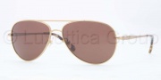 Brooks Brothers BB4020 Sunglasses Sunglasses - 164073 Brushed Gold / Brown Solid
