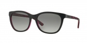 DKNY DY4115 Sunglasses Sunglasses - 357311 Top Black on Violet / Grey Gradient