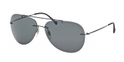 Prada Sport PS 50PS Sunglasses Sunglasses - 1BO1A1 Black Demi Shiny / Grey