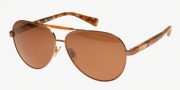 Ralph by Ralph Lauren RA4110 Sunglasses Sunglasses - 303883 Shiny Brown / Orange Tortoise / Brown Solid Polarized
