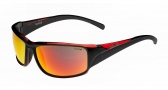 Bolle Keelback Sunglasses Sunglasses - 11902 Shiny Black / Red Translucent / Polarized TNS Fire oloe AF