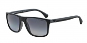 Emporio Armani EA4033 Sunglasses Sunglasses - 5229T3 Black / Grey Rubber / Polarized Grey Gradient