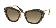 Miu Miu 04QS Sunglasses Sunglasses - 7S03D0 Light Havana / Grey Gradient