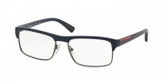 Prada Sport PS 06FV Eyeglasses Eyeglasses - UAU1O1 Blue Rubber