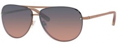 Bobbi Brown The Jackson/S Sunglasses Sunglasses - 01V2 Shiny Rose Gold (RI blupeach/silver mi lens)