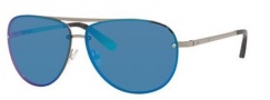 Bobbi Brown The Jackson/S Sunglasses Sunglasses - 0YB7 Shiny Silver (Y3 gray/blue mirror lens)