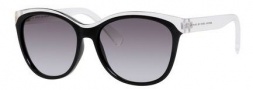 Marc by Marc Jacobs MMJ 439/S Sunglasses Sunglasses - 09UF Crystal Black (VK gray gradient lens)