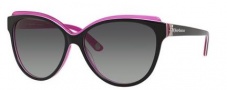 Juicy Couture Juicy 575/S Sunglasses Sunglasses - 0FL8 Black Floral Pink (Y7 gray gradient lens)