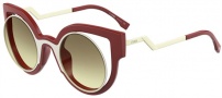 Fendi 0137/S Sunglasses Sunglasses - 0NT4 Cream Red (1M beige gradient lens)
