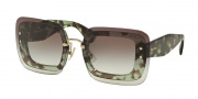 Miu Miu 02RS Sunglasses Sunglasses - UAG0A7 Green Havana / Grey Gradient