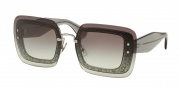 Miu Miu 01RS Sunglasses Sunglasses - UES0A7 Transparent Grey Glitter / Grey Gradient