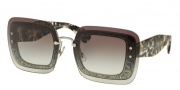 Miu Miu 01RS Sunglasses Sunglasses - DHE0A7 Transparent Grey Glitter / Grey Gradient